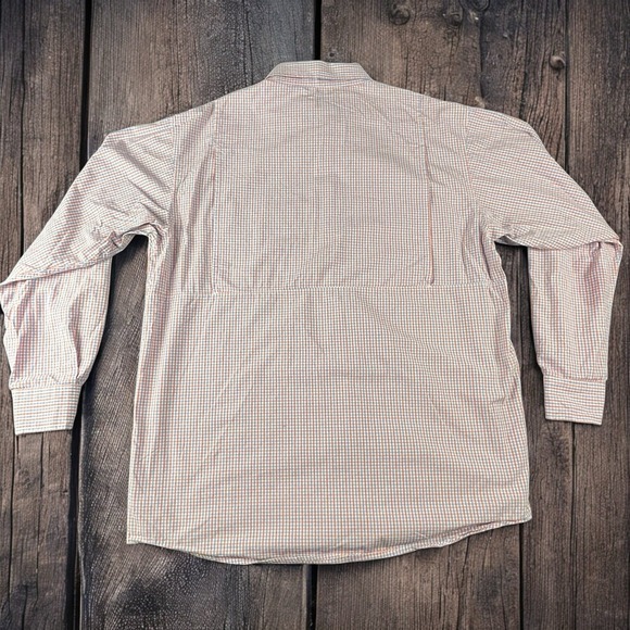 TAILORBYRD MENS LARGE COTTON LONG SLEEVE BUTTON UP BLUE RED WHITE STRIPE SHIRT - Picture 4 of 7